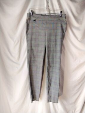 Soho Gray Plaid Slim Dress Pants